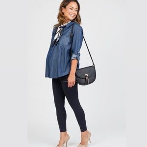 Maternity classic chambray style top (pregnancy)